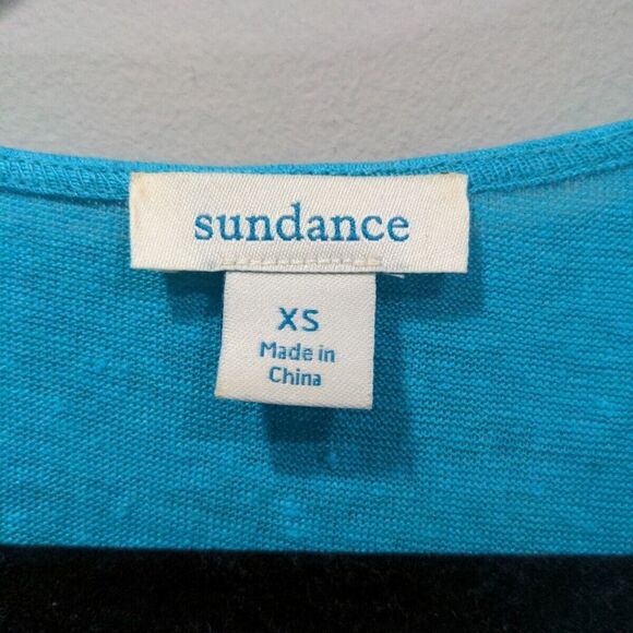 Sundance Womens Hidden Garden 100% Linen Embroidered Floral Dress Size XS Blue - Picture 5 of 10